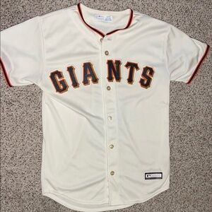 Giants Cream Youth Baseball Jersey